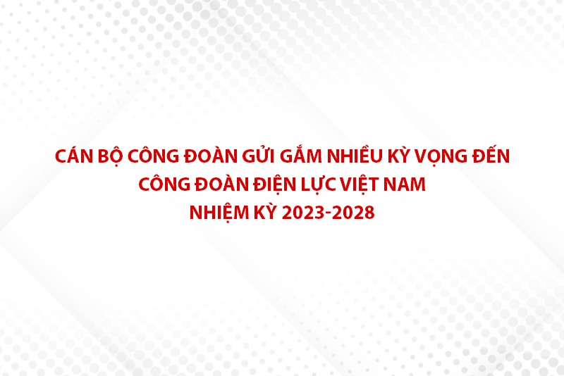 Cán bộ Công đoàn gửi gắm nhiều kỳ vọng đến Công đoàn Điện lực Việt Nam Nhiệm kỳ 2023 - 2028